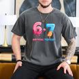 Baseball Ice Cream Drip 67 Official Teenager 13th Birthday Men's Comfort Colors T-Shirt Pepper Baseball Ice Cream Drip 67 Official Teenager 13th Birthday Men's Comfort Colors T-Shirt Pepper