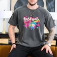 Baseball Ice Cream Drip Coquette Women Girls Mom Mama Men's Comfort Colors T-Shirt Pepper Baseball Ice Cream Drip Coquette Women Girls Mom Mama Men's Comfort Colors T-Shirt Pepper