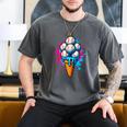 Baseball Ice Cream Drip Baseball Dad Sports Fan Youth Boys Men's Comfort Colors T-Shirt Pepper