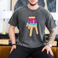 Baseball Ice Cream Drip Home Plate Glove Respect Drip 2 Side Men's Comfort Colors T-Shirt Pepper Baseball Ice Cream Drip Home Plate Glove Respect Drip 2 Side Men's Comfort Colors T-Shirt Pepper