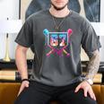 Baseball Ice Cream Drip Number 67 Player 67th Birthday Men's Comfort Colors T-Shirt Pepper Baseball Ice Cream Drip Number 67 Player 67th Birthday Men's Comfort Colors T-Shirt Pepper