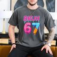 Baseball Ice Cream Drip Number 67 Player Or 67th Birthday Men's Comfort Colors T-Shirt Pepper Baseball Ice Cream Drip Number 67 Player Or 67th Birthday Men's Comfort Colors T-Shirt Pepper