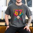 Baseball Ice Cream Drip Number 67 Player 67th Birthday Premium Tri-Blend Men's Comfort Colors T-Shirt Pepper Baseball Ice Cream Drip Number 67 Player 67th Birthday Premium Tri-Blend Men's Comfort Colors T-Shirt Pepper