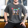 Baseball Ice Cream Drip Number 67 Player Six Seven Meme 6 7 Men's Comfort Colors T-Shirt Pepper Baseball Ice Cream Drip Number 67 Player Six Seven Meme 6 7 Men's Comfort Colors T-Shirt Pepper
