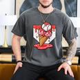 Baseball Ice Cream Drip Baseball Strawberry For Youth Red Men's Comfort Colors T-Shirt Pepper Baseball Ice Cream Drip Baseball Strawberry For Youth Red Men's Comfort Colors T-Shirt Pepper