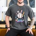 Baseball Ice Cream Drip Youth Boys Cute Easter Sports Men's Comfort Colors T-Shirt Pepper