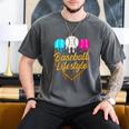Baseball Lifestyle Baseball Drip Icecream Men's Comfort Colors T-Shirt Pepper Baseball Lifestyle Baseball Drip Icecream Men's Comfort Colors T-Shirt Pepper