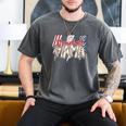Baseball Mama Lightning Bolt Checkered Varsity Mother's Day Men's Comfort Colors T-Shirt Pepper Baseball Mama Lightning Bolt Checkered Varsity Mother's Day Men's Comfort Colors T-Shirt Pepper