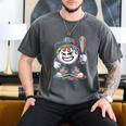 Baseball Mascot Attitude Graffiti Splash Bat Cap Men's Comfort Colors T-Shirt Pepper Baseball Mascot Attitude Graffiti Splash Bat Cap Men's Comfort Colors T-Shirt Pepper