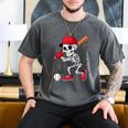 Baseball Skeleton Halloween Playing Men's Comfort Colors T-Shirt Pepper Baseball Skeleton Halloween Playing Men's Comfort Colors T-Shirt Pepper