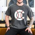 Baseball Sport Player Graphic Monogram Initial Letter C Men's Comfort Colors T-Shirt Pepper Baseball Sport Player Graphic Monogram Initial Letter C Men's Comfort Colors T-Shirt Pepper