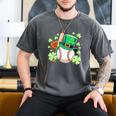 Baseball St Patricks Day Lucky Baseball Player Shamrock Men's Comfort Colors T-Shirt Pepper Baseball St Patricks Day Lucky Baseball Player Shamrock Men's Comfort Colors T-Shirt Pepper