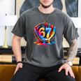 Baseball Stuff Six Seven 67 Ice Cream Drip 6 7 Baseball Kids Men's Comfort Colors T-Shirt Pepper