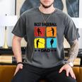 Best Baseball Dad Baseball Baseball Player Dad Saying Men's Comfort Colors T-Shirt Pepper