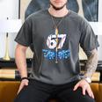Blue Camo Baseball 67 Six Seven Camo Ice Cream Drip Boy Teen Men's Comfort Colors T-Shirt Pepper Blue Camo Baseball 67 Six Seven Camo Ice Cream Drip Boy Teen Men's Comfort Colors T-Shirt Pepper