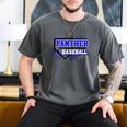 Blue Panther Baseball Home Plate Game Day Mascot Panther Men's Comfort Colors T-Shirt Pepper Blue Panther Baseball Home Plate Game Day Mascot Panther Men's Comfort Colors T-Shirt Pepper