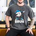 Boys Baseball Graphic Tee Teen Apparel Cute Meme Bruh Men's Comfort Colors T-Shirt Pepper
