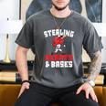 Boys Baseball Valentines Shirt Sterling Hearts Baseball Men's Comfort Colors T-Shirt Pepper