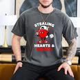 Boys Valentines Baseball Drip Icecream Stealing Hearts Kids Men's Comfort Colors T-Shirt Pepper Boys Valentines Baseball Drip Icecream Stealing Hearts Kids Men's Comfort Colors T-Shirt Pepper