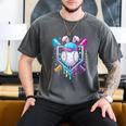 Bunny Baseball Hat With Ice Cream Easter Day Boys Kids Girls Men's Comfort Colors T-Shirt Pepper