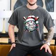 Christmas Baseball Boy Youth Kid Men Santa Hat Xmas Baseball Men's Comfort Colors T-Shirt Pepper