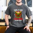 My Christmas Baseball Pajama Helmet Santa Xmas Men Boys Men's Comfort Colors T-Shirt Pepper