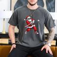 Christmas Baseball Player Santa Xmas Boys Men Toddler Men's Comfort Colors T-Shirt Pepper