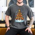 Christmas Baseball Tree Lights Xmas Men's Comfort Colors T-Shirt Pepper