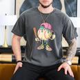 Cute Baseball Ice Cream Drip For Girls & Boys 2 Sides Men's Comfort Colors T-Shirt Pepper Cute Baseball Ice Cream Drip For Girls & Boys 2 Sides Men's Comfort Colors T-Shirt Pepper