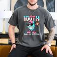 Dabbing Drippy 100th Days Of School Baseball Ice Cream Drip Men's Comfort Colors T-Shirt Pepper