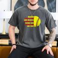 Dad Of Ballers Behind Every Softball Player Baseball Dads Men's Comfort Colors T-Shirt Pepper