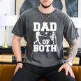 Dad Of Both Gymnastics Baseball Dad Men's Comfort Colors T-Shirt Pepper Dad Of Both Gymnastics Baseball Dad Men's Comfort Colors T-Shirt Pepper