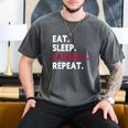 Eat Sleep Baseball Repeat Baseball Player Men's Comfort Colors T-Shirt Pepper Eat Sleep Baseball Repeat Baseball Player Men's Comfort Colors T-Shirt Pepper