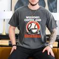 Fathers Day Baseball Dad Parent Premium Men's Comfort Colors T-Shirt Pepper
