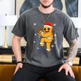 Gingerbread Man Baseball Christmas Men's Comfort Colors T-Shirt Pepper Gingerbread Man Baseball Christmas Men's Comfort Colors T-Shirt Pepper