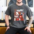 Happy 100 Days Of School Baseball Football PE Teacher Men's Comfort Colors T-Shirt Pepper Happy 100 Days Of School Baseball Football PE Teacher Men's Comfort Colors T-Shirt Pepper