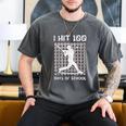 I Hit 100 Days Of School Baseball Player 100th Day Boys Kids Men's Comfort Colors T-Shirt Pepper I Hit 100 Days Of School Baseball Player 100th Day Boys Kids Men's Comfort Colors T-Shirt Pepper