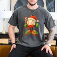 Ice Cream Drip Baseball Christmas Baseball Drip Candy Cane Men's Comfort Colors T-Shirt Pepper Ice Cream Drip Baseball Christmas Baseball Drip Candy Cane Men's Comfort Colors T-Shirt Pepper