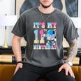 It's My 11th Birthday Baseball Ice Cream Drip Theme Men's Comfort Colors T-Shirt Pepper
