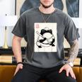 Japanese Grumpy Frog Baseball Player Baseball Men's Comfort Colors T-Shirt Pepper