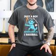 Just A Boy Who Loves Axolotls & Baseball Men's Comfort Colors T-Shirt Pepper Just A Boy Who Loves Axolotls & Baseball Men's Comfort Colors T-Shirt Pepper
