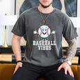 Leopard Baseball Vibes Game Day Softball Life Mom Men's Comfort Colors T-Shirt Pepper