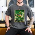 Leprechaun Playing Baseball Japanese Art St Patricks Day Men's Comfort Colors T-Shirt Pepper