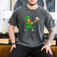 Leprechaun Playing Baseball St Patricks Day Men Boys Kids Men's Comfort Colors T-Shirt Pepper Leprechaun Playing Baseball St Patricks Day Men Boys Kids Men's Comfort Colors T-Shirt Pepper