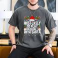 Most Likely To Play Baseball With Santa Christmas Baseball Men's Comfort Colors T-Shirt Pepper Most Likely To Play Baseball With Santa Christmas Baseball Men's Comfort Colors T-Shirt Pepper