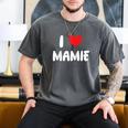 I Love Mamie Heart Grandma Grandmother Grandparent Raglan Baseball Tee Men's Comfort Colors T-Shirt Pepper I Love Mamie Heart Grandma Grandmother Grandparent Raglan Baseball Tee Men's Comfort Colors T-Shirt Pepper