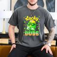 Lucky Dude Drip Baseball Shamrock St Patrick Men Boy Youth Men's Comfort Colors T-Shirt Pepper