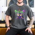 Mardi Gras Baseball Carnival Party Ice Cream Drip Boys Men's Comfort Colors T-Shirt Pepper Mardi Gras Baseball Carnival Party Ice Cream Drip Boys Men's Comfort Colors T-Shirt Pepper