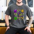 Mardi Gras Baseball Coquette Bow Fat Tuesday Parade Girls Men's Comfort Colors T-Shirt Pepper Mardi Gras Baseball Coquette Bow Fat Tuesday Parade Girls Men's Comfort Colors T-Shirt Pepper