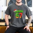 Mason 67 Christmas Ice Cream Drip Meme Six Seven Baseball Men's Comfort Colors T-Shirt Pepper